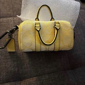 Coach mini bag keychain